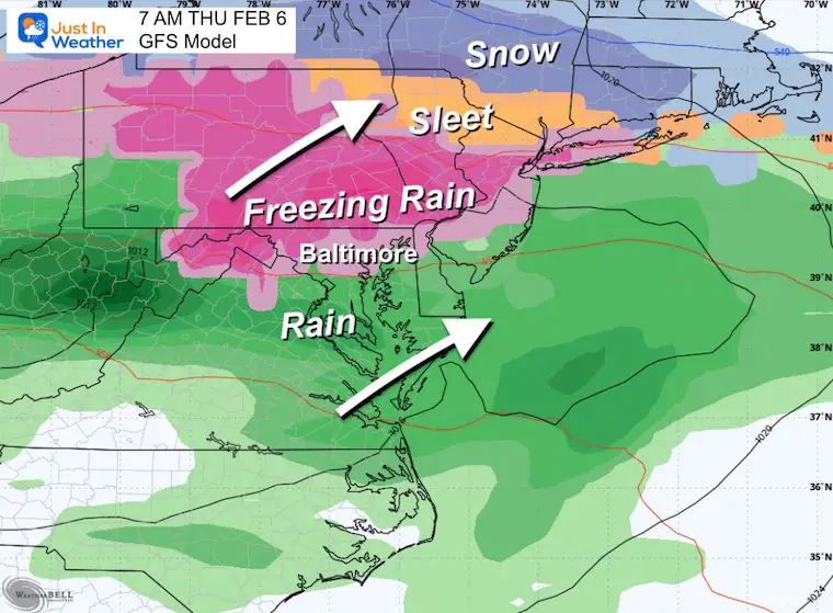 February 1 weather ice Thursday morning