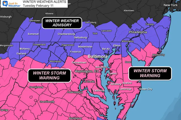 February 10 Winter Storm Warning and Advisory Final