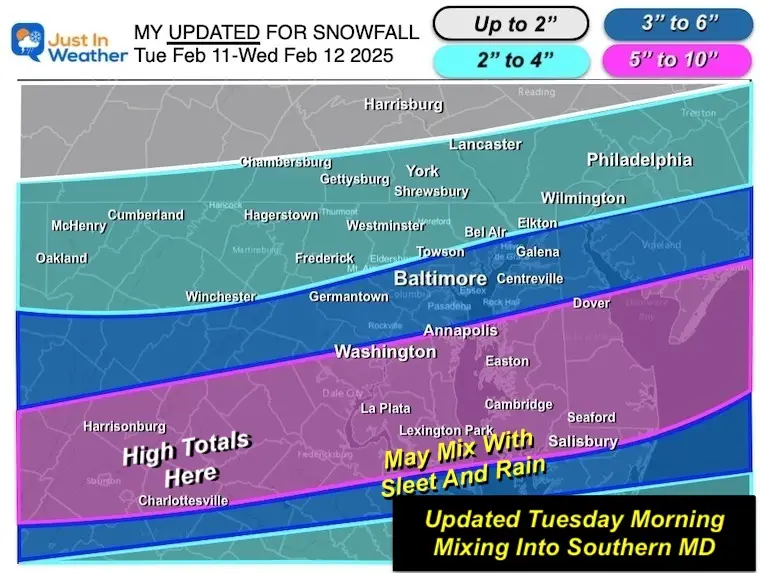 February 11 My Final Call For Snowfall