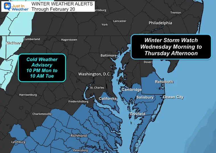 Winter Storm Watch Wednesday Snow