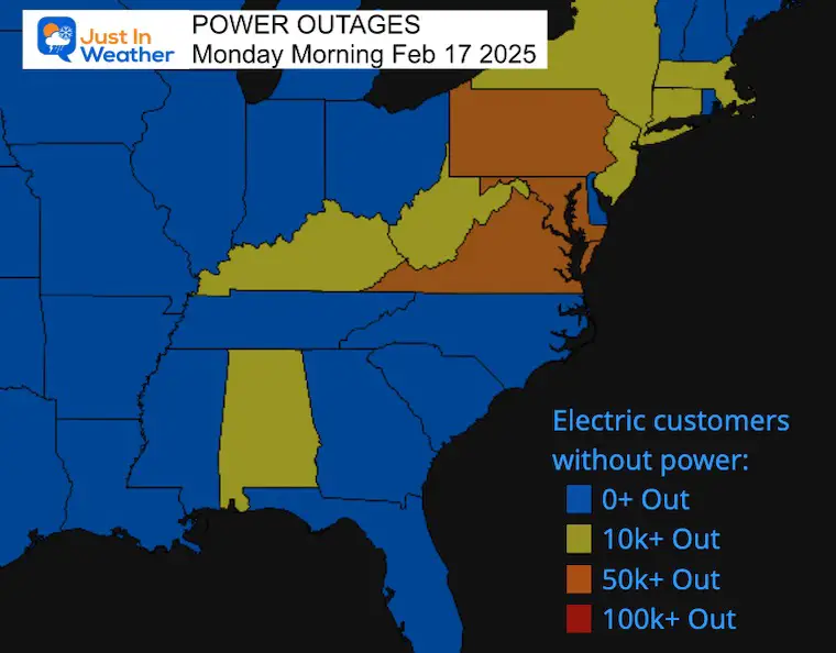 February 17 Power Outages