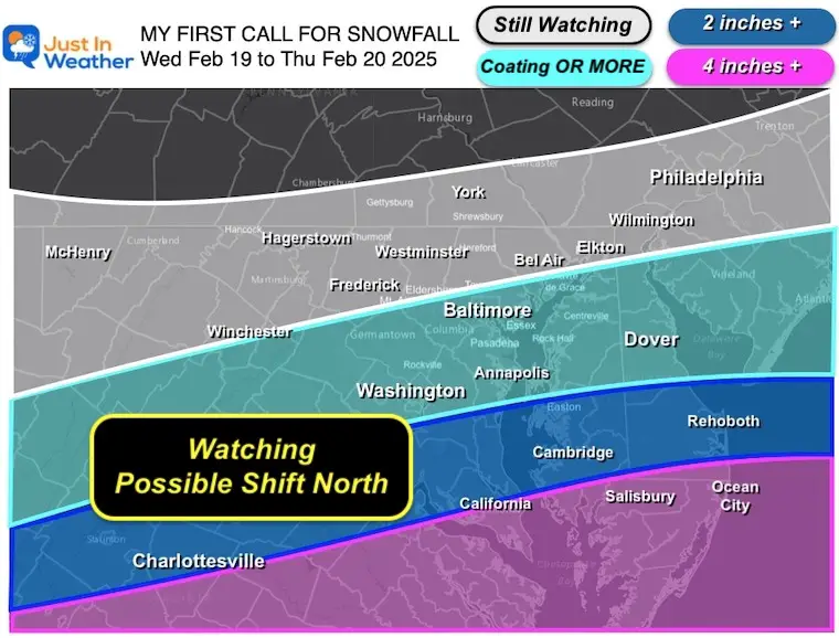 February 17 My First Call For Snowfall