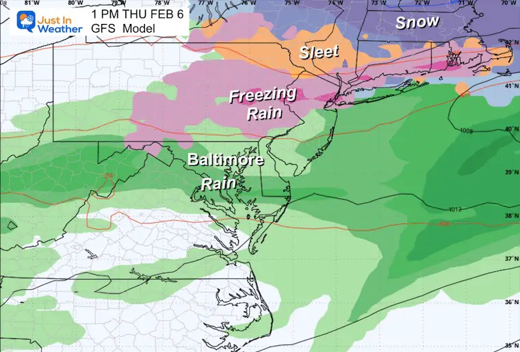 February 2 weather ice storm Thursday afternoon
