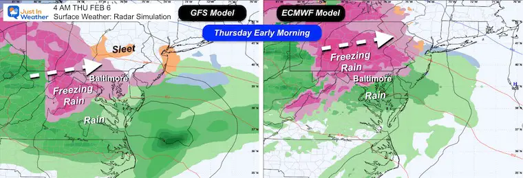 2nd February Winter Weather Models Thursday Morning