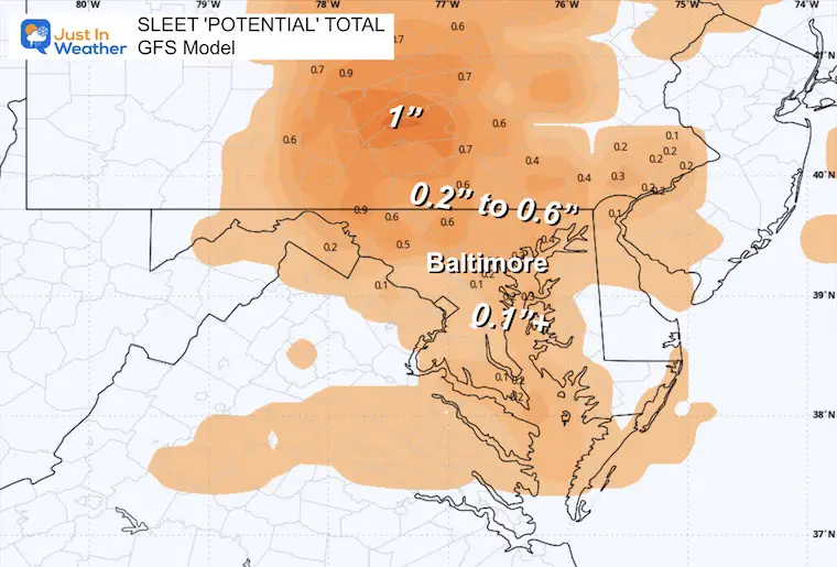 February 3 weather sleet forecast Thursday