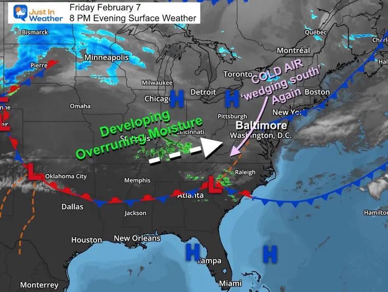 February 7 weather ice storm forming