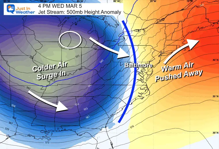 March 1 weather jet stream Wednesday