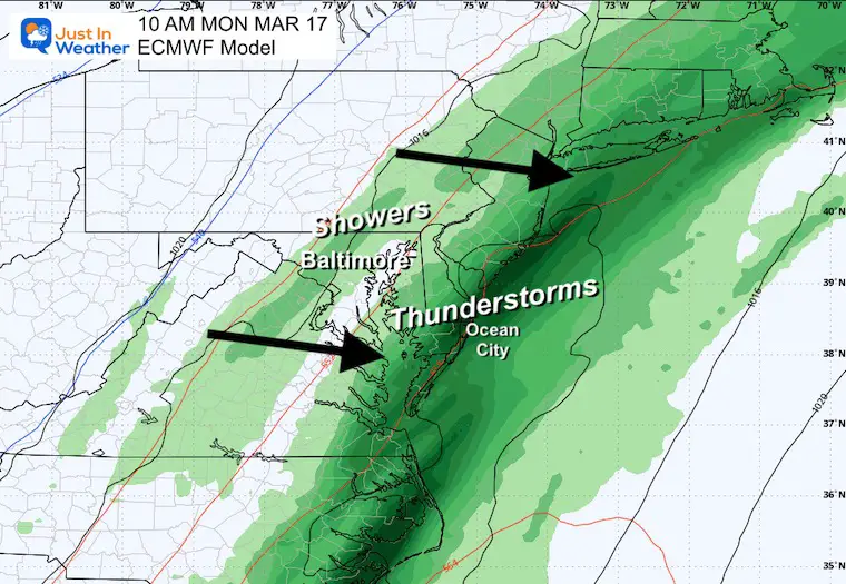 March 12 weather storm Monday morning