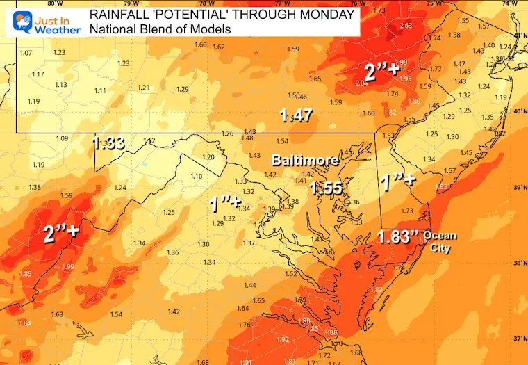 March 12 weather forecast rainfall forecast