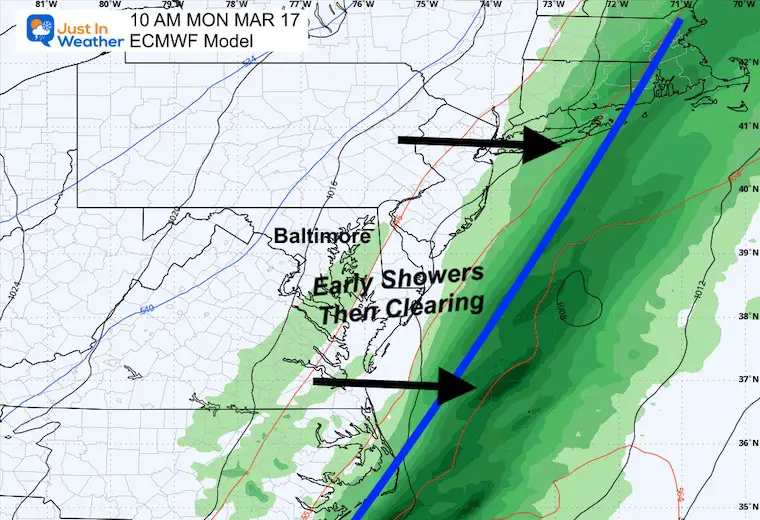 March 14 severe storm forecast Monday morning