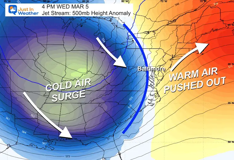 March 2 weather jet stream Wednesday