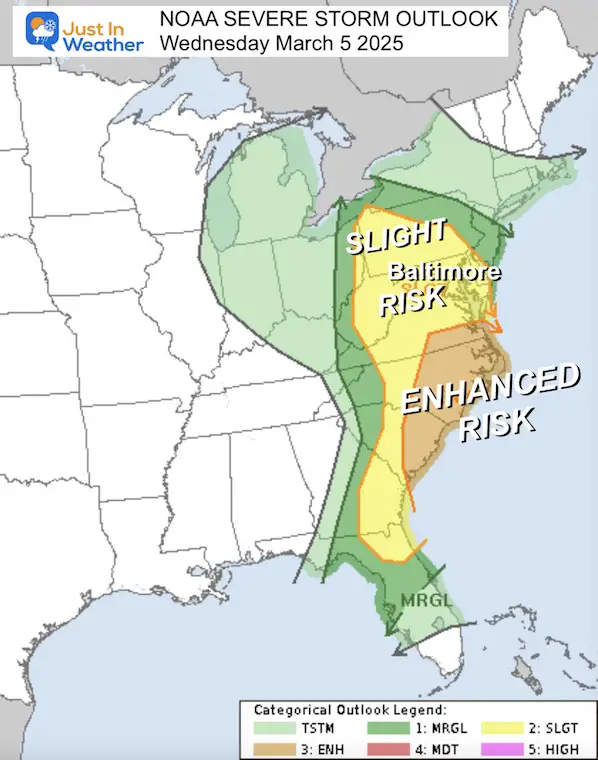 NOAA Severe Storm Risk March 5 2025