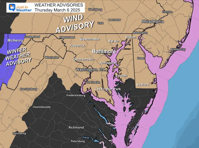 March 6 Advisory Wind and Winter Weather