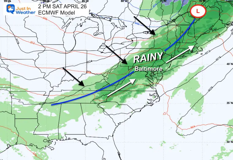 April 21 weather rain storm Saturday