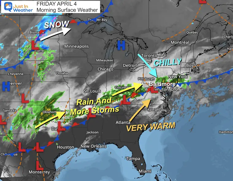 April 4 weather storm Friday morning