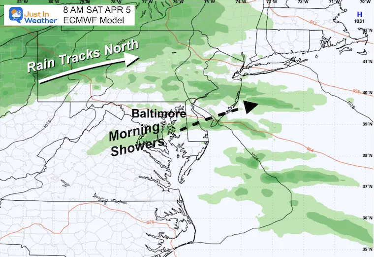 April 4 weather rain storm Saturday morning