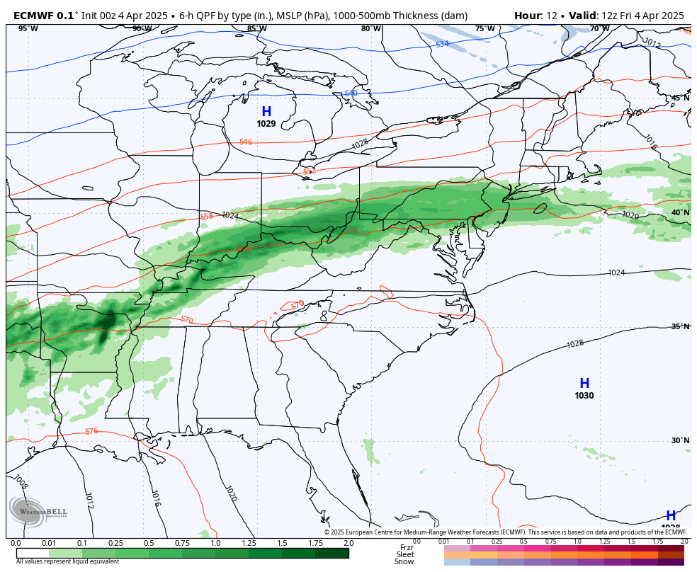 April 4 weather storm forecast Friday to Monday