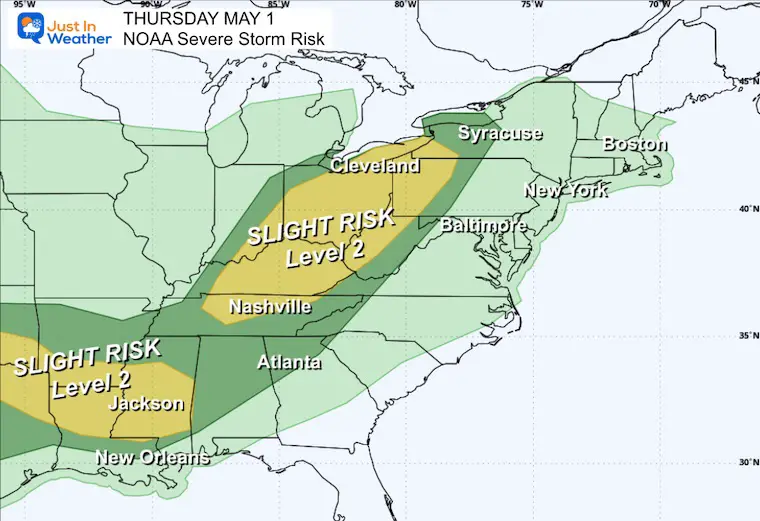 May 1 weather NOAA Severe Storm Risk