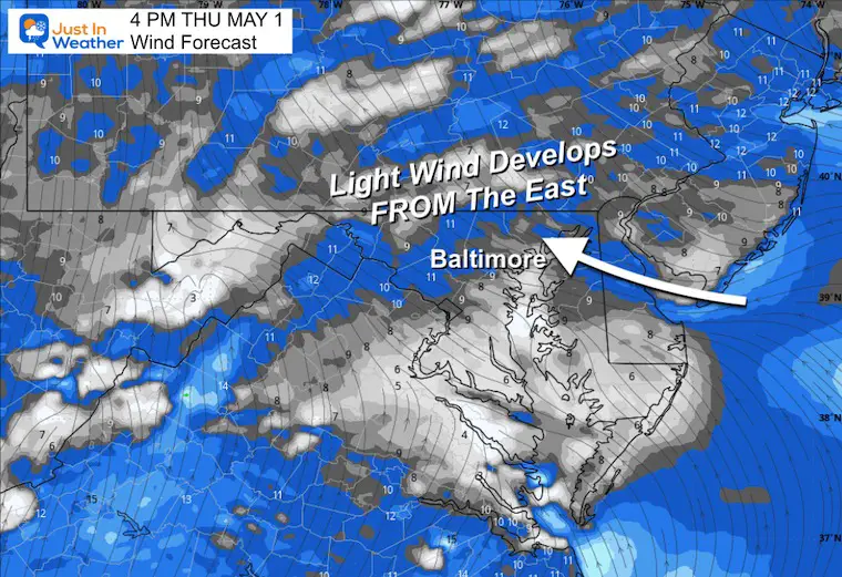May 1 weather wind forecast Thursday