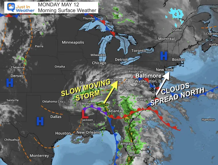 May 12 weather storm may Monday morning