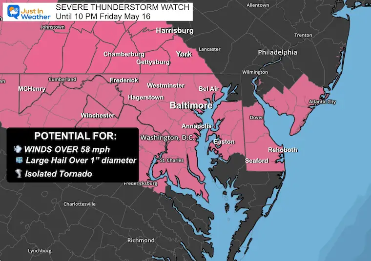 May 16 Severe Thunderstorm Watch