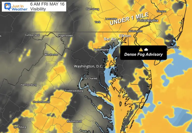 May 16 Weather Dense Fog Advisory