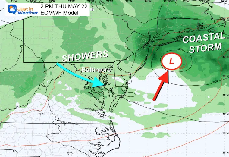 May 18 weather storm forecast rain Thursday afternoon
