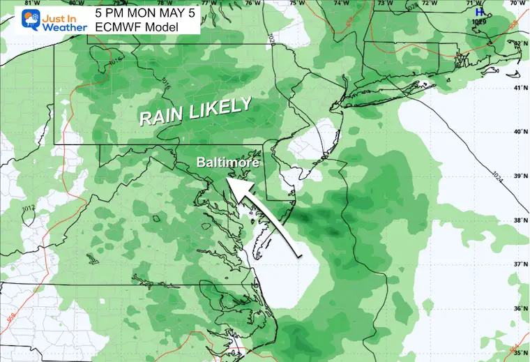 May 2 weather storm forecast Monday afternoon