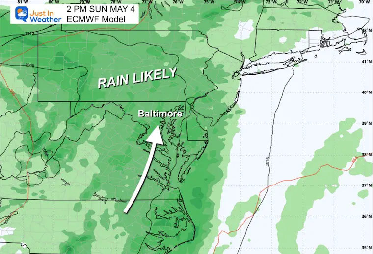 May 2 weather storm forecast Sunday afternoon