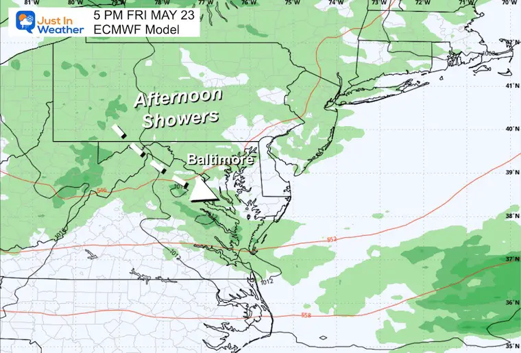 May 20 weather storm forecast rain Friday