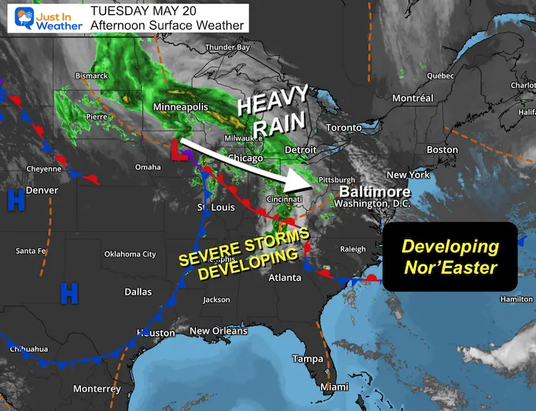 May 20 weather Tuesday afternoon