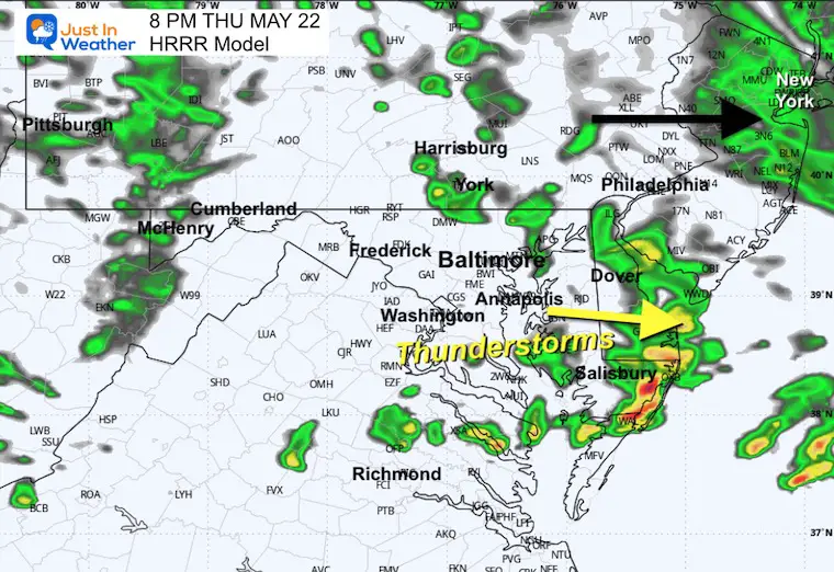 May 22 Weather storm rain radar Forecast Thursday night