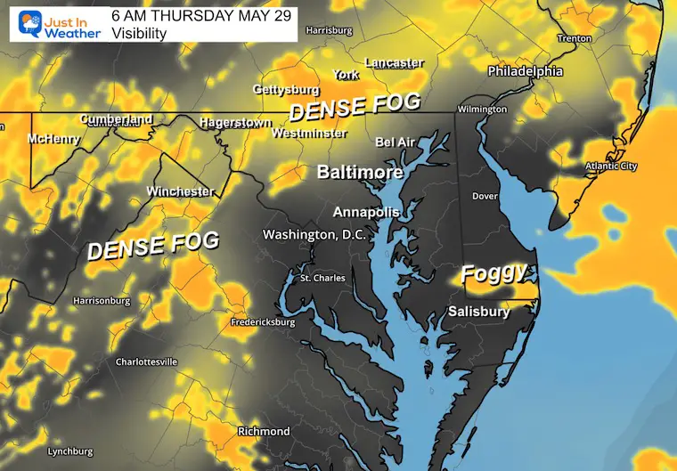 May 29 weather visibility fog