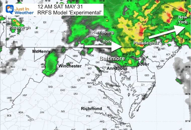 May 29 weather rain forecast Friday night