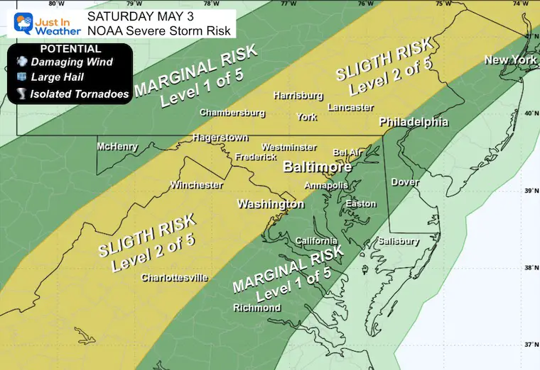 May 3 NOAA Severe Storm Risk