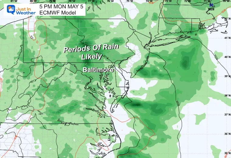 May 3 weather storm forecast rain Monday