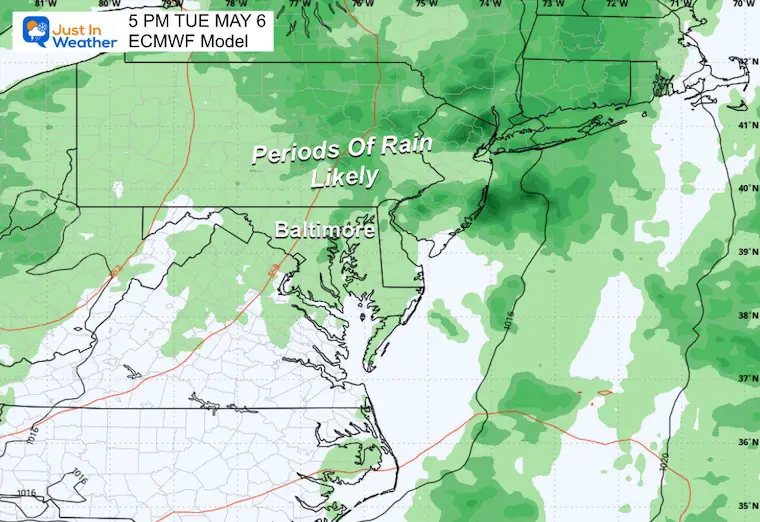 May 3 weather storm forecast rain Tuesday