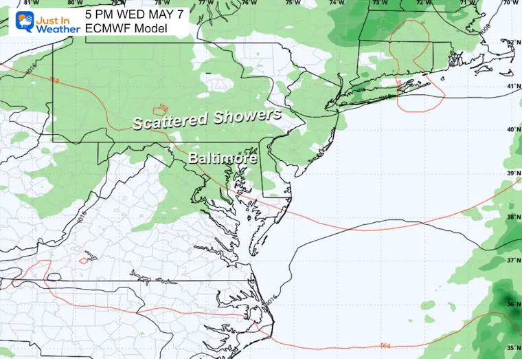 May 3 weather storm forecast rain Wednesday