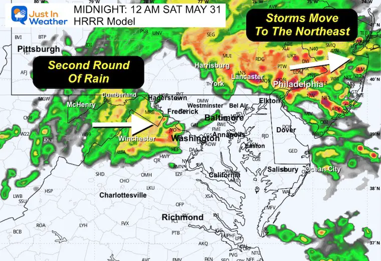 May 30 weather radar storm forecast midnight