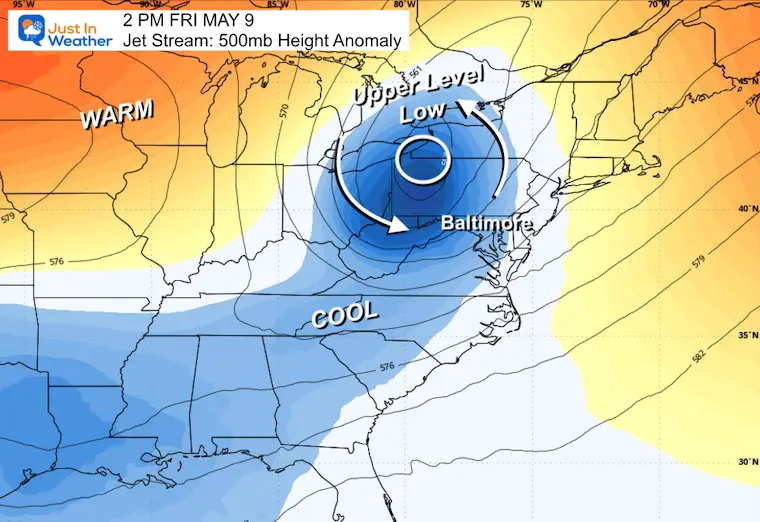 May 7 weather jet stream Friday