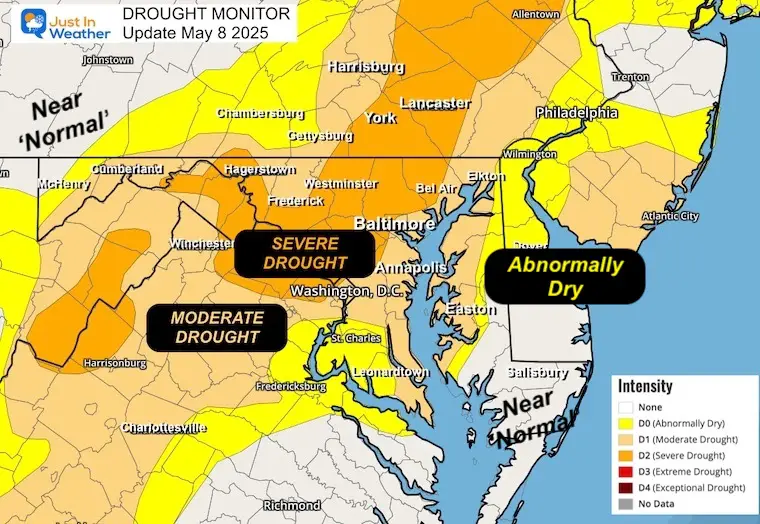 Drought Monitor Maryland May 8