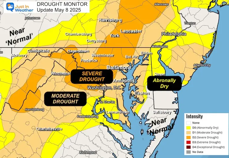 Drought Monitor Maryland May 8