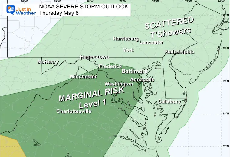 May 8 weather NOAA Severe Storm Risk