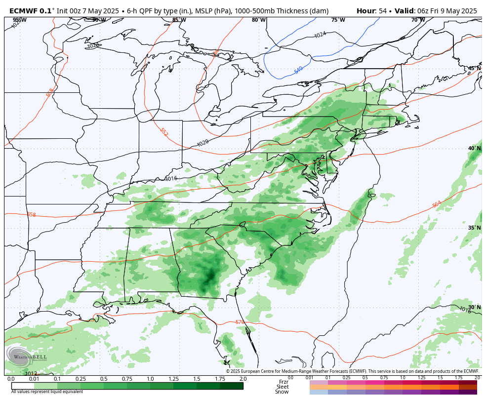 May 7 weather forecast rain storm Friday