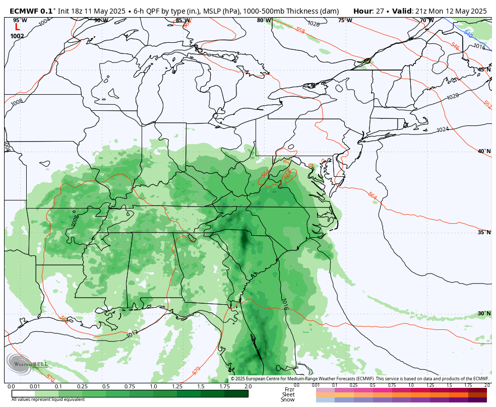 May 12 storm forecast rain this week
