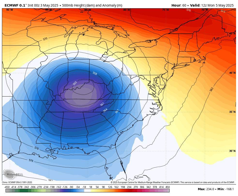 May 3 weather forecast jet stream