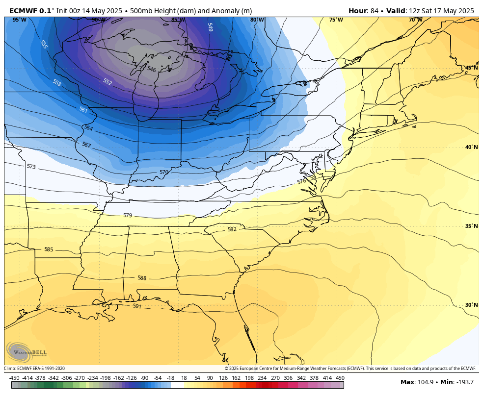May 14 weather jet stream forecast