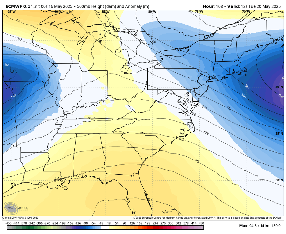 May 16 weather jet stream forecast
