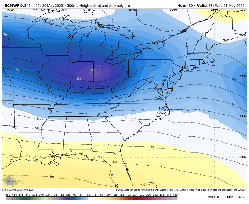 May 20 weather jet stream forecast