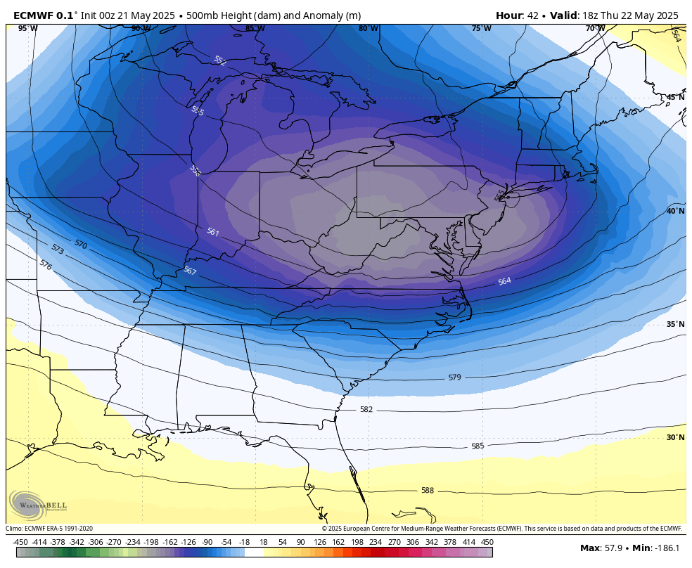 May 21 weather jet stream forecast